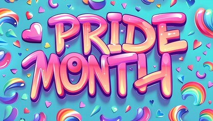 Pride Month banner. LGBT Community