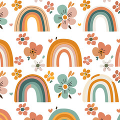 Boho rainbow pattern