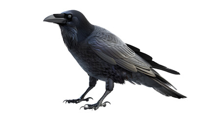 crow, transparent picture