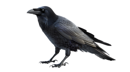crow, transparent picture