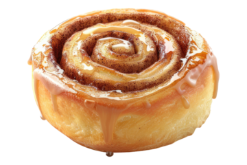 Cinnamon roll isolated on white back ground