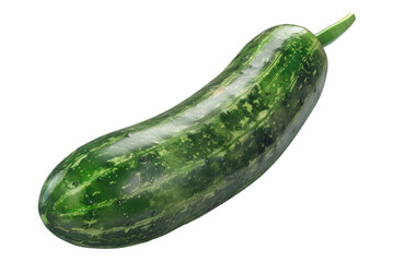 Crisp Armenian Cucumber isolated on white background