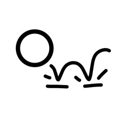 Ball bounces icon