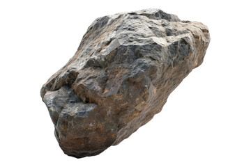 Falling rock isolated on white background