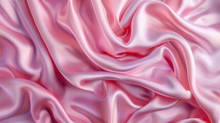 Obraz premium Top view of subtle pink silk texture