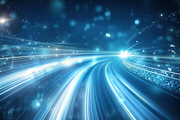 The trajectory of blue light