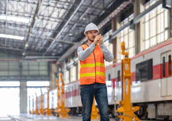 A locomotive engineer manager trains staff, coordinates teams, dispatches work orders and schedules
