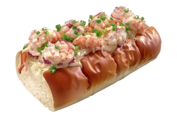 Lobster Roll isolated on white background