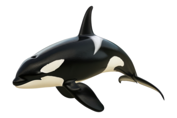 Orca fish isolated on white background