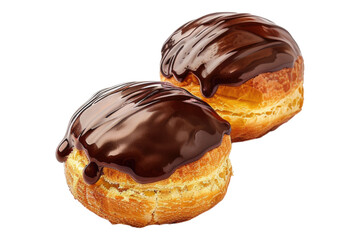 Profiteroles isolated on white background