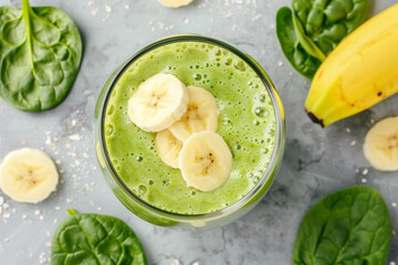 Healthy Spinach and Banana Smoothie