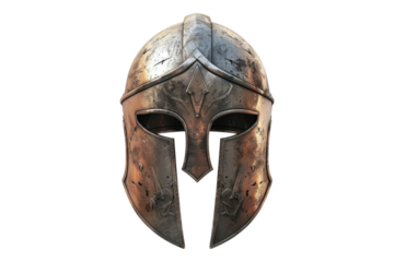Spartan helmet isolated on white background