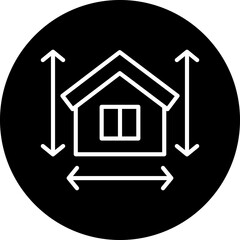 Vector Design House Measurement Icon Style