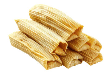 Tamales isolated on white background