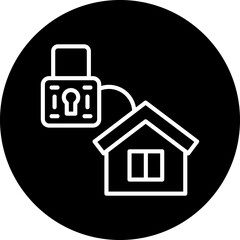 Vector Design Property Lock Icon Style