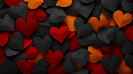 Love Takes Flight: A Confetti of Hearts in Pride Colors