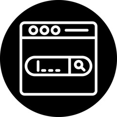 Fototapeta premium Vector Design Search Bar Icon Style