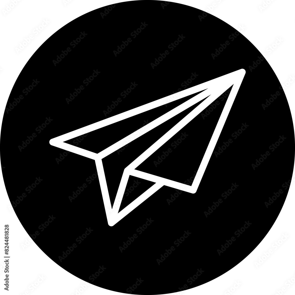 Poster vector design send icon style
