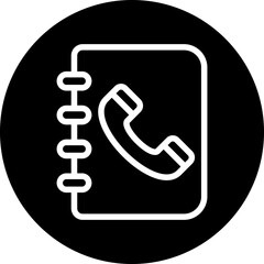 Vector Design Contact Book Icon Style