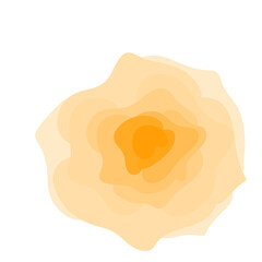 Yellow rose bouquet illustration