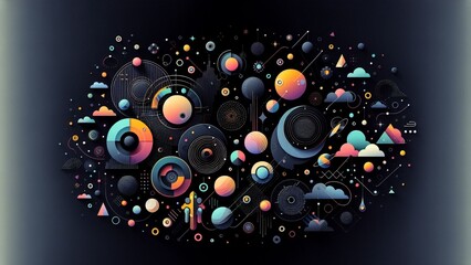 Dark wallpaper for space and fantastic view and so excited