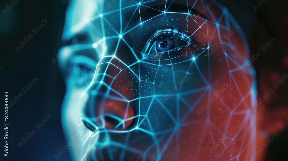 Poster facial recognition system with facial recognition interface and 3d scanning.