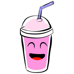 Fun cartoon characters for summer. Cartoon characters are used in summer designs.