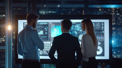 Digital Solutions for Business Challenges: Team Leverages Holographic Interface for Data Analysis and Trade Decision-Making