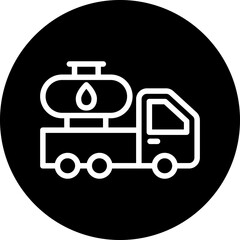 Vector Design Oil Truck Icon Style