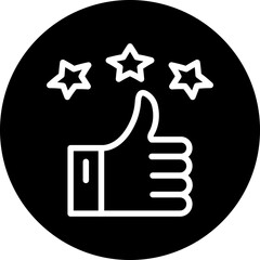 Vector Design Satisfaction Icon Style