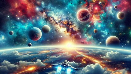 Dark wallpaper for space and fantastic view and so excited