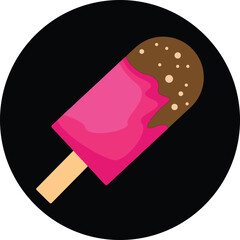 Food Logo Icon Vector Illustration Art Design. Ice cream stick food vector eps 10
