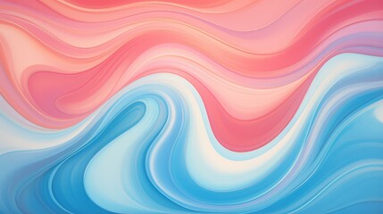 Abstract fluid design with organic forms in soft pastel shades.