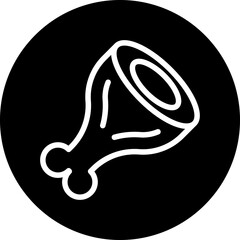 Vector Design Ham Leg Icon Style