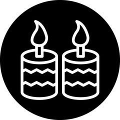 Vector Design Candle Icon Style