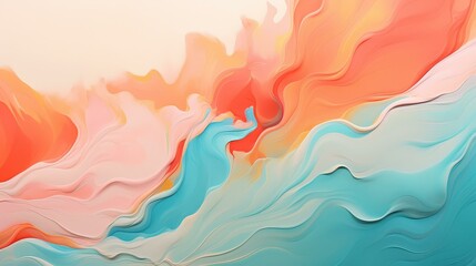 Vibrant abstract background featuring bold, energetic brushstrokes in soft pastel hues.
