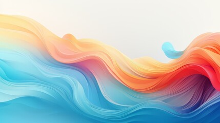 Obraz premium Abstract, swirling shapes in soft pastel tones create a dynamic background.