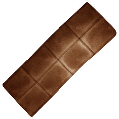 Brown chocolate hand drawn, transparency illustration.