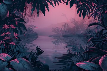 Nature Anime illustration landscape background 