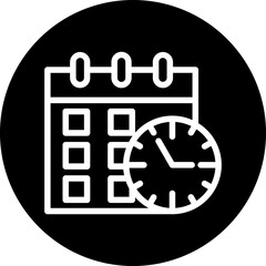 Vector Design Schedule Icon Style