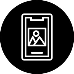 Vector Design Mobile Image Icon Style