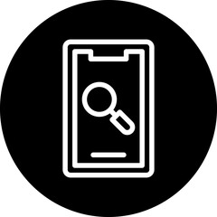 Vector Design Mobile Research Icon Style