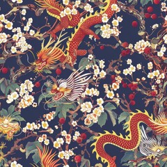 Obraz premium Beautiful seamless pattern