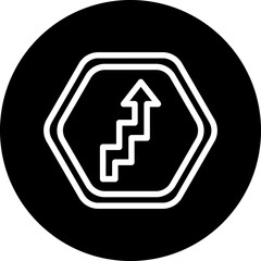 Vector Design Zig Zag Road Icon Style