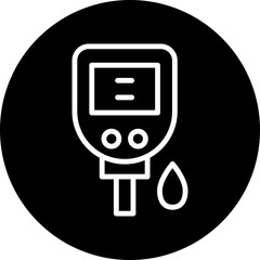 Vector Design Diabetes Test Icon Style