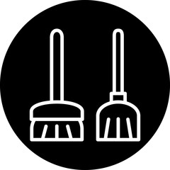 Vector Design Broomstick Icon Style