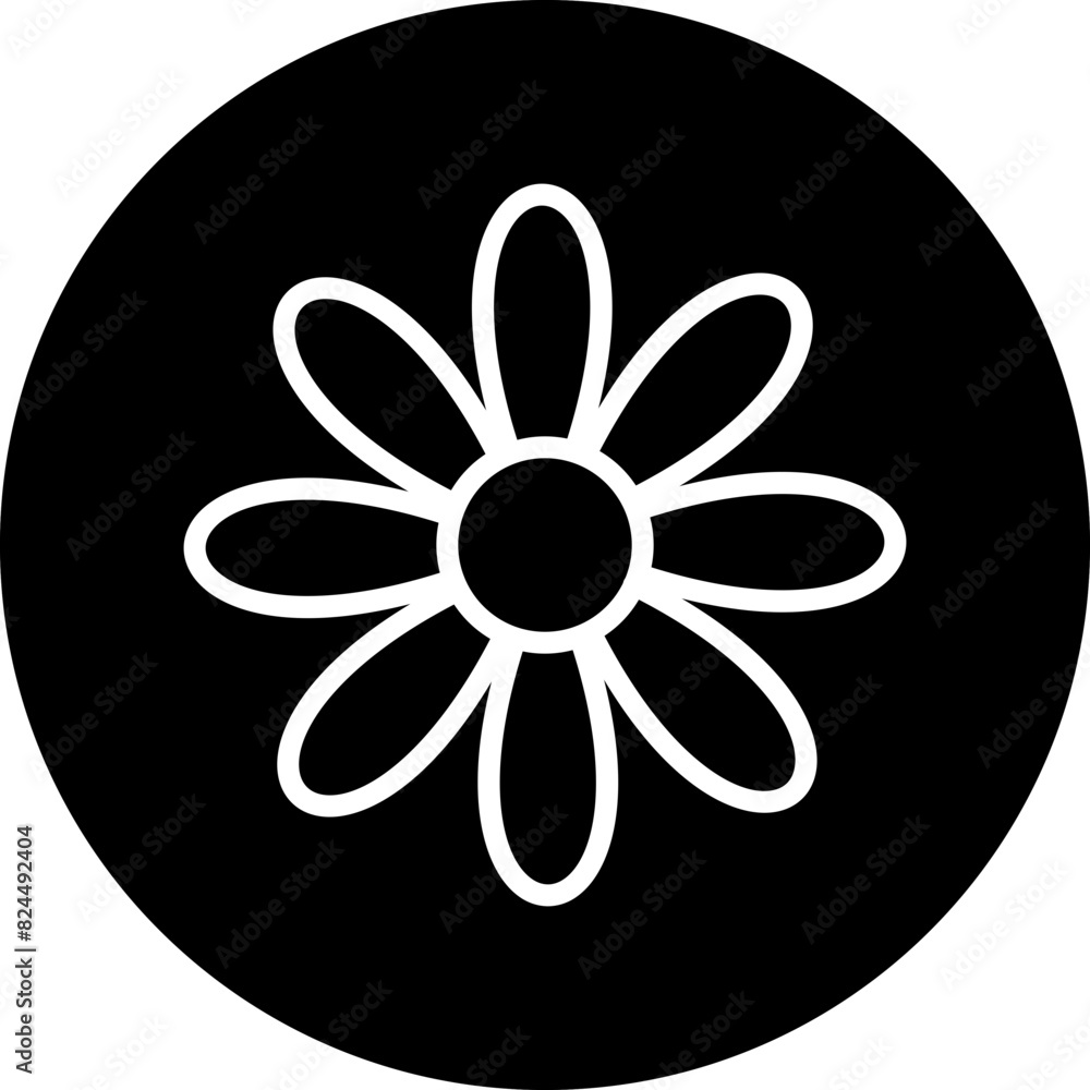 Poster Vector Design Daisy Icon Style