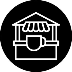 Vector Design Tea Stall Icon Style