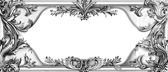 Ornate and Elegant Celebratory Border Design for Employee Appreciation Day Certificates with Vintage Inspired Calligraphic Details