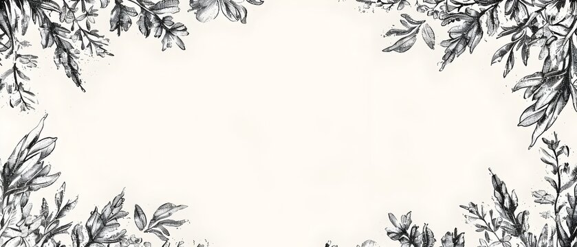 Ornate Floral Border Design for Employee Appreciation Day Certificate with Blank Space for Customized Message